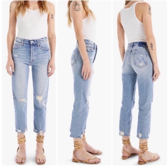 Mother Superior The Tomcat High Rise in The Confessions distressed ankle crop 24 - Picture 3 of 13